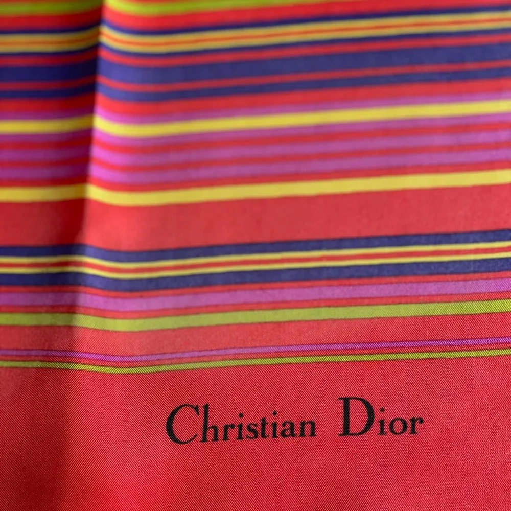 🏳️‍🌈Vintage Christian Dior Silk Scarf PRIDE